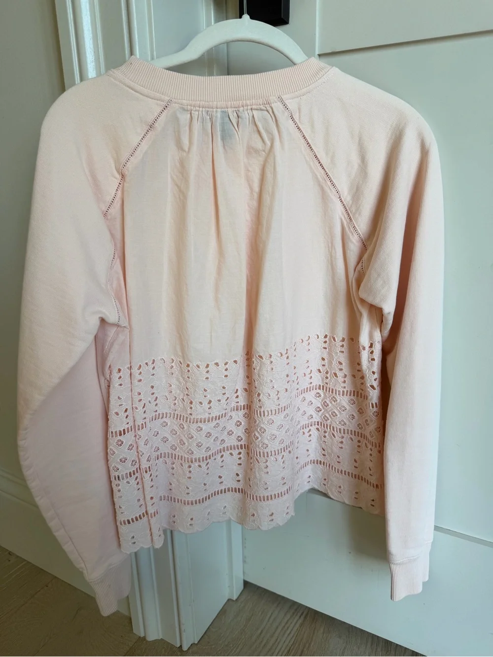 J. Crew Pink Cotton Crewneck sweatshirt